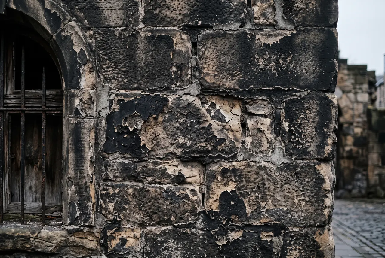 Façade en pierre avant restauration